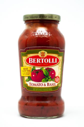 Imagen de SALSA BERTOLLI DE TOMATE & ALBAHACA 680 G 