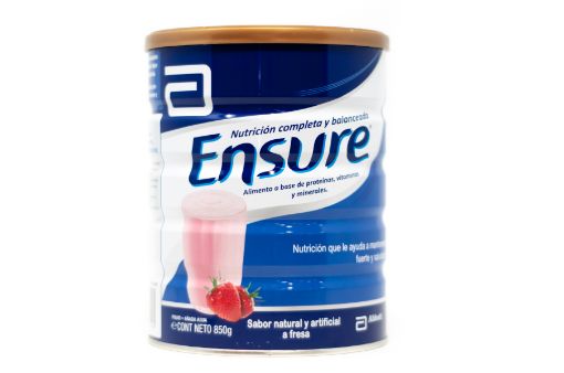 Imagen de COMPLEMENTO ALIMENTICIO ENSURE FRESA  EN POLVO 850.00 G