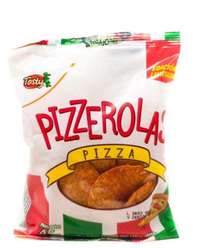 Imagen de TORTILLAS FRITAS  TOSTY PIZZEROLAS 45 g 