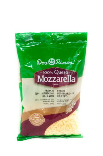 Imagen de QUESO MOZARELLA DOS PINOS RALLADO SIN GLUTEN 225.00 G