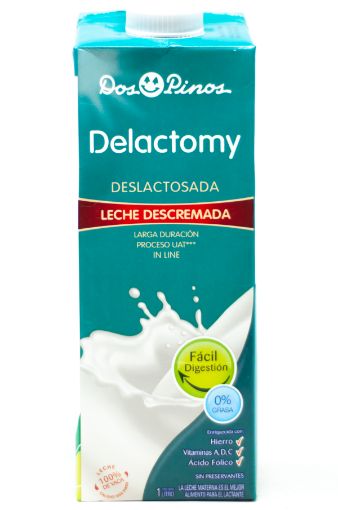 Imagen de LECHE DOS PINOS DELACTOMY DESCREMADA 0% GRASA 1000 ML