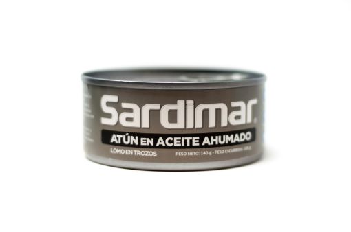 Imagen de ATÚN  SARDIMAR AHUMADO LOMO EN TROCITOS EN ACEITE 105 g 