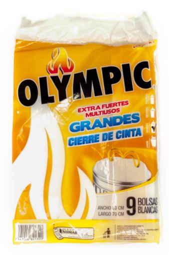 Imagen de BOLSA OLYMPIC PARA BASURA GRANDE BLANCA 9 UND