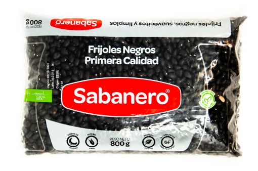 Imagen de FRIJOLES SABANERO 99.5% NEGROS  800 g 