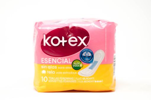 Imagen de TOALLA KOTEX ESENCIAL SIN ALAS 10 und