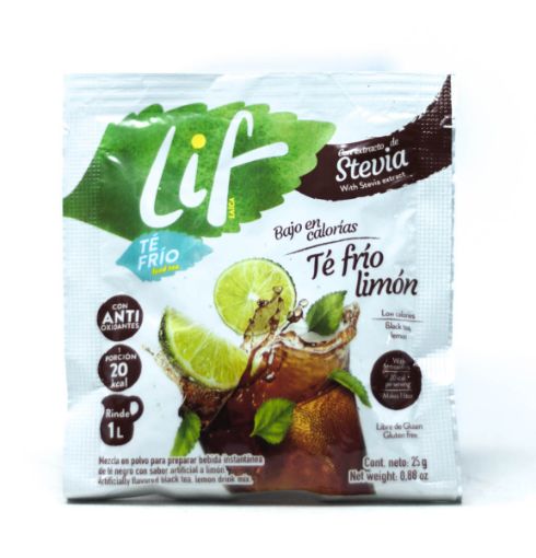 Imagen de BEBIDA LIF EN POLVO TÉ FRÍO LIMÓN CON STÉVIA 25.00 G