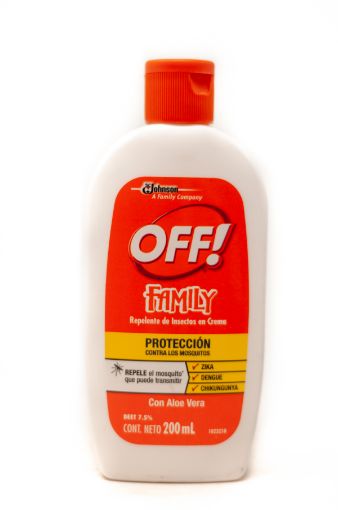 Imagen de REPELENTE OFF! DE INSECTOS FAMILY EN CREMA SABILLA 200.00 ML