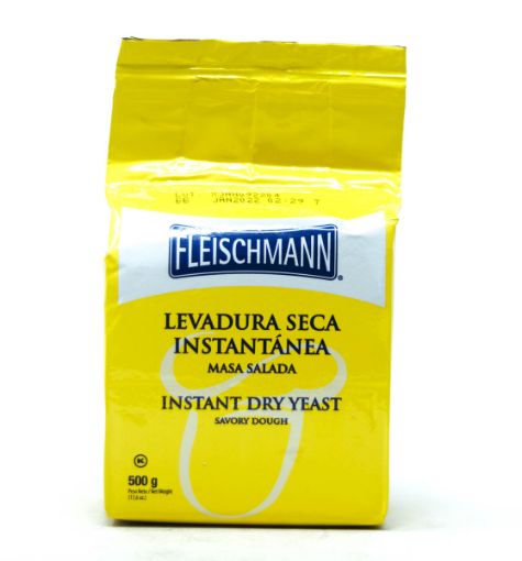 Imagen de LEVADURA SECA INSTANTANEA FLEISCHMANN MASA SALADA 500 G