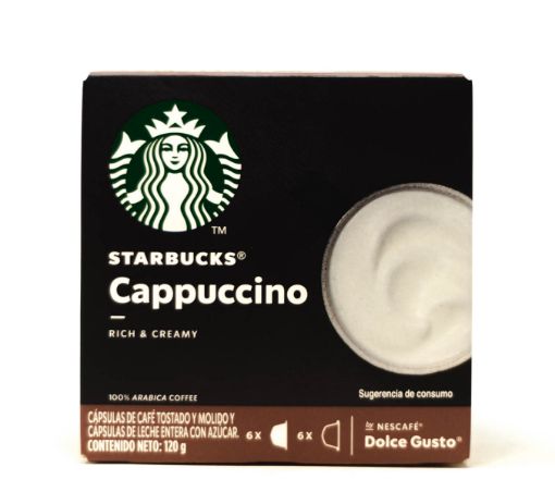 Imagen de CÁPSULAS DE CAFE STARBUCKS CAPPUCCINO TOSTADO MOLIDO Y LECHE CON AZUCAR 120.00 G