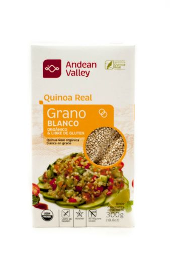 Imagen de QUINOA REAL ANDEAN VALLEY GRANO BLANCO ORGANICO & LIBRE DE GLUTEN  300.00 G