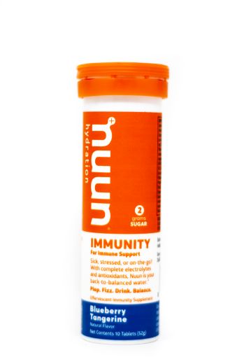 Imagen de SUPLEMENTO ELECTROLÍTICO NUUN IMMUNITY BLUEBERRY TANGERINE 52 G