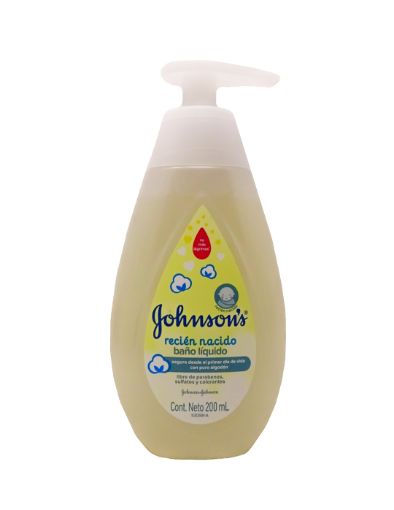 Imagen de BAÑO LÍQUIDO JOHNSONS PARA RECIEN NACIDO 200 ML