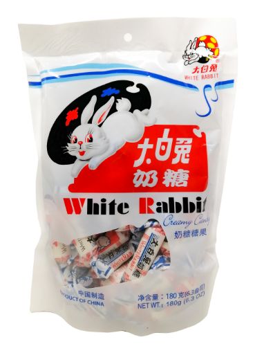Imagen de CARAMELO WHITE RABBIT EN BOLSA 180.00 G
