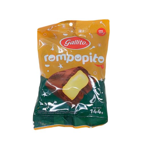 Imagen de CHOCOLATE GALLITO ROMPOPITO 18 UND 144 g 