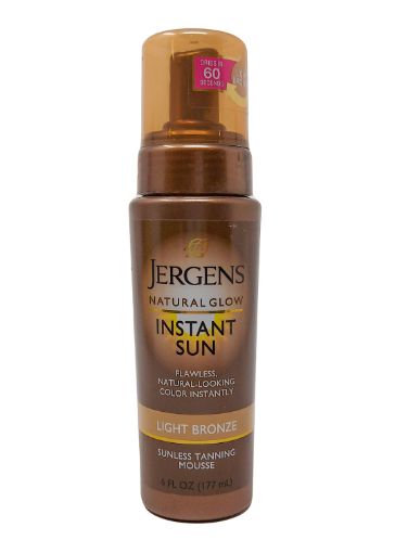 Imagen de ACELERADOR DE BRONCEADO JERGENS NATURAL GLOW INSTANT SUN LIGHT BRONZE MOUSSE 177 ml 