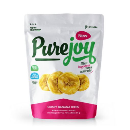 Imagen de RODAJAS DE BANANO DESHIDRATADAS PURE JOY 56 G