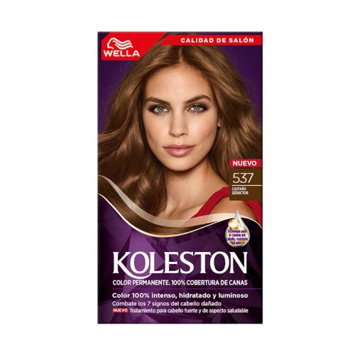 Imagen de TINTE PARA CABELLO KOLESTON CASTAÑO SEDUCTOR 537 1 UND 