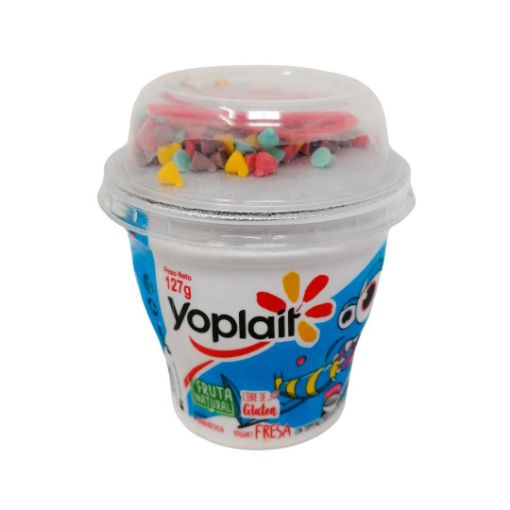 Imagen de YOGURT YOPLAIT FRESA CON TOPPING CHOCOLATE DE COLORES 127 g 