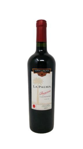 Imagen de VINO TINTO VIÑA LA ROSA LA PALMA RESERVA CARMENERE 2019 750 ML