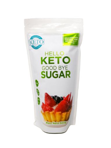 Imagen de EDULCORANTE HELLO  KETO CON ERITRITOL & STEVIA DOYPACK 500 g 