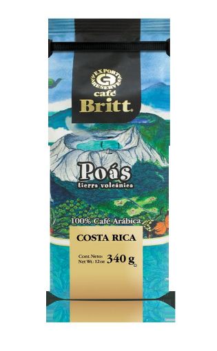 Imagen de CAFÉ BRITT POÁS TIERRA VOLCÁNICA EN GRANO 340 und 
