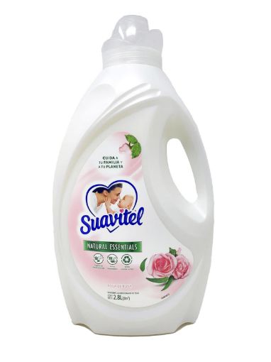 Imagen de SUAVIZANTE SUAVITEL NATURAL ESSENTIALS PARA ROPA AGUA DE ROSA 2800 ML