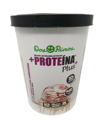 Imagen de HELADO DOS PINOS + PROTEINA LECHE CONDENSADA CON FRESA 500 g 