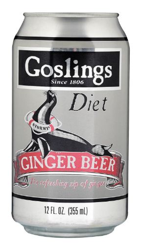 Imagen de BEBIDA GOSLINGS DE JENGIBRE DIETÉTICA LATA 355 ml 