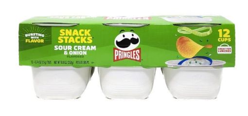 Imagen de PAPAS TOSTADAS PRINGLES CREMA Y CEBOLLA 12 UND 252,00 g 