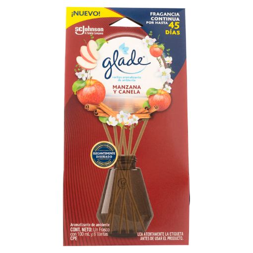 Imagen de VARITAS AROMATIZANTES GLADE MANZANA & CANELA 6 UND 100 ML