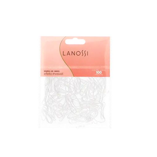 Imagen de COLA LANOSSI ELÁSTICA TRANSPARENTE PARA CABELLO 100 UND
