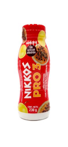 Imagen de YOGURT LÍQUIDO NIKKOS PRO 3 MARACUYÁ 230 G