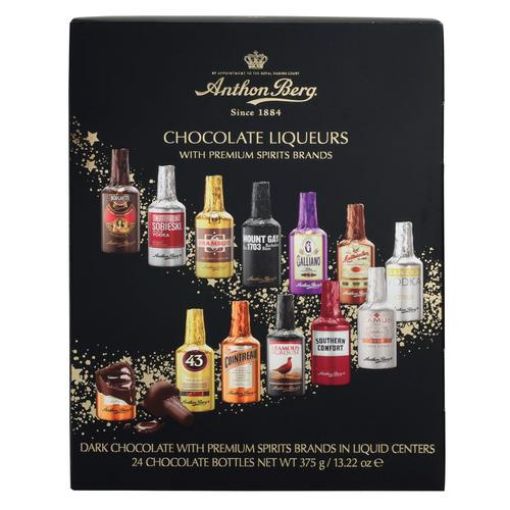 Imagen de CHOCOLATE ANTHON BERG RELLENO CON LICOR SURTIDOS 24 UND 3750 G