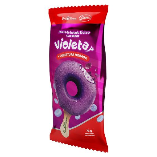 Imagen de PALETA DOS PINOS GALLITO SABOR VIOLETA 73 G