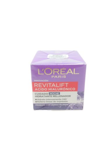 Imagen de CREMA LOREAL REVITALIFT ACIDO HIALURONICO NOCHE 50 ML