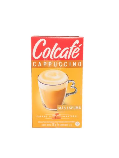 Imagen de MEZCLA PARA CAFÉ COLCAFÉ CAPPUCCINO CARAMELO 78 g 