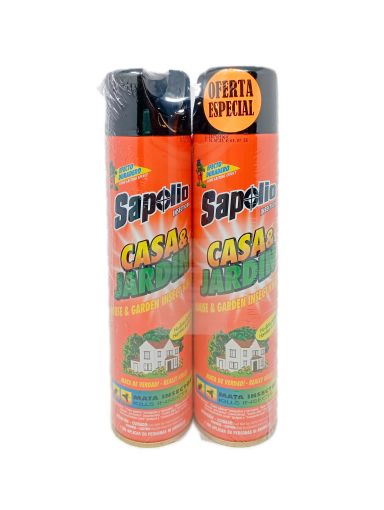 Imagen de OFERTA INSECTICIDA SAPOLIO CASA & JARDÍN AEROSOL 2 UND 360 ML  