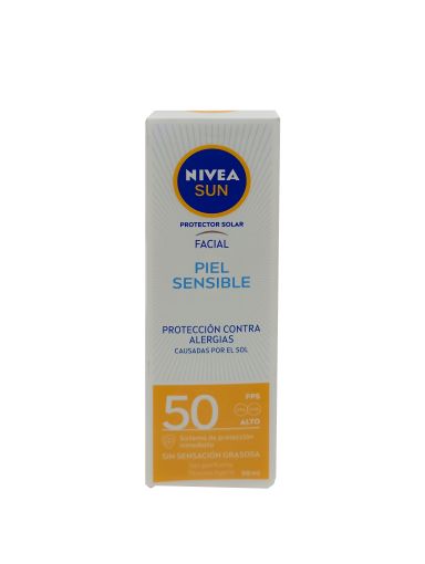 Imagen de PROTECTOR SOLAR NIVEA SUN FACIAL PIEL SENSIBLE 50 FPS 50 ML