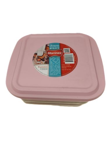 Imagen de REFRACTARIO MARINEX DE VIDRIO CON TAPA PLÁSTICA CUADRADO 1100 ML #GD16221250N 1.00 UND