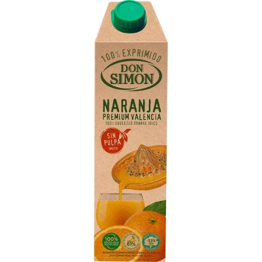 Imagen de JUGO DON SIMÓN DE NARANJA PREMIUM VALENCIA SIN PULPA 1000 ML