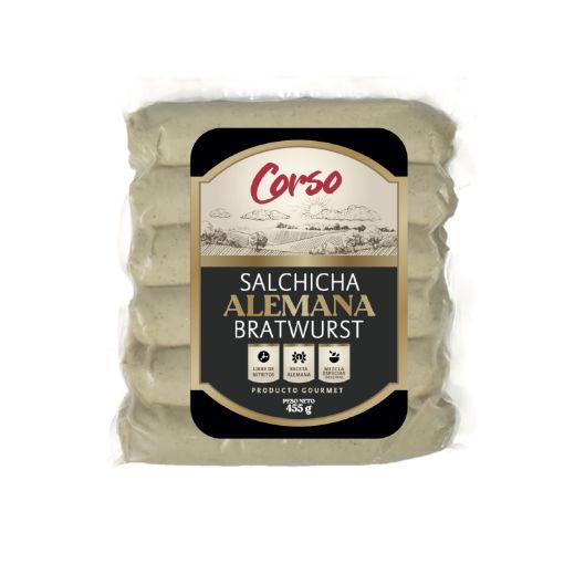 Imagen de SALCHICHA  CORSO ALEMANA BRATWRUST 455.00 G