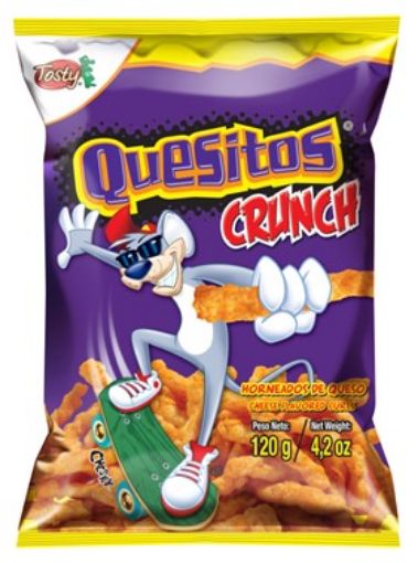 Imagen de HORNEADOS DE MAÍZ TOSTY QUESITOS CRUNCH 120.00 G