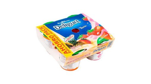 Imagen de YOGURT  DOS PINOS DELIGURT FRESA Y FRUTAS 4 UND 500 g 