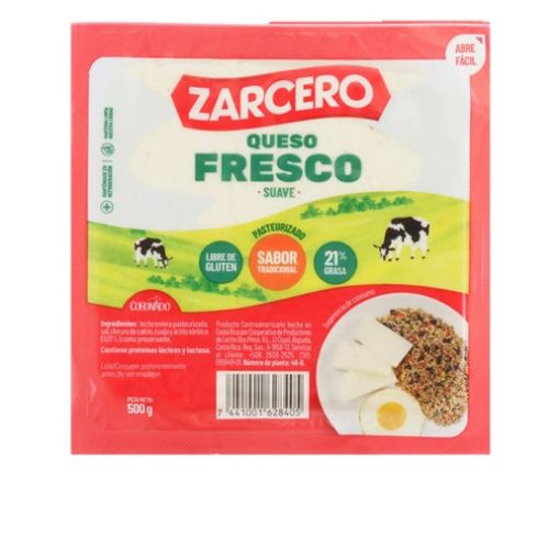 Imagen de QUESO FRESCO ZARCERO SUAVE 500.00 G