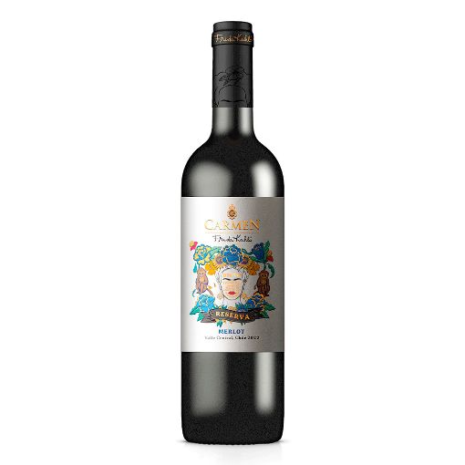 Imagen de VINO TINTO CARMEN  FRIDA KAHLO MERLOT 750.00 ML