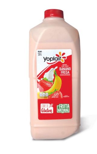 Imagen de YOGURT YOPLAIT BANANO FRESA 1800 ML