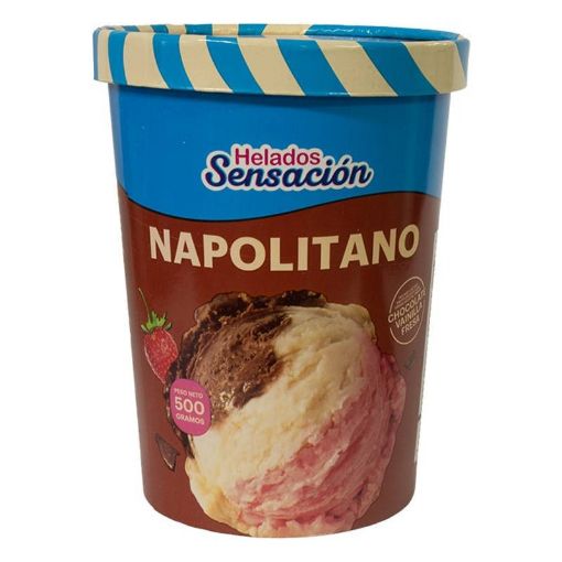 Imagen de HELADO SENSACIÓN NAPOLITANO 500.00 G