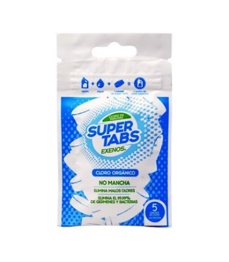 Imagen de CLORO ORGANICO SUPER TABS EXENOS EN TABLETAS 5 UNDS  14 g 