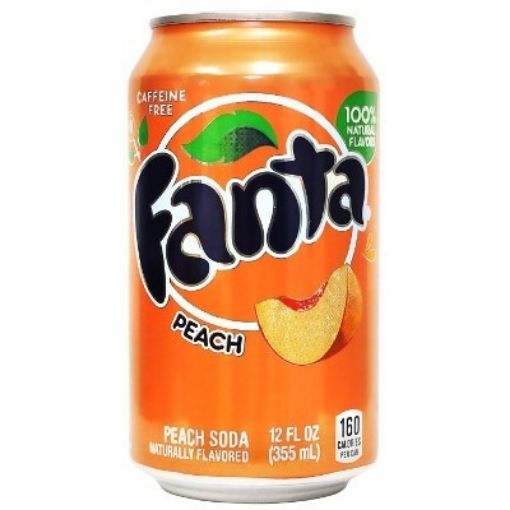 Imagen de REFRESCO GASEOSO FANTA MELOCOTÓN LATA 355 ML