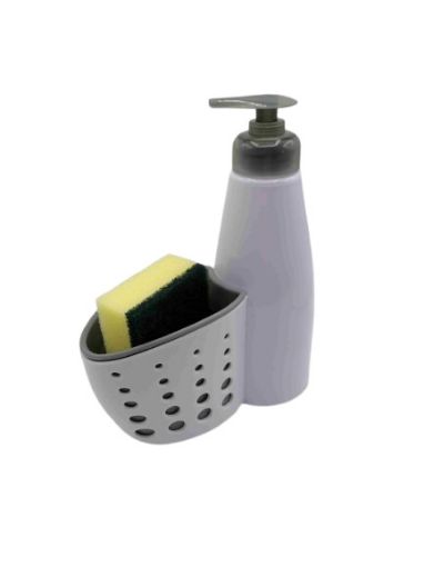Imagen de DISPENSADOR DE JABÓN LIQUIDO REAL SOLUTIONS PARA COCINA + ESPONJA 1.00 UND